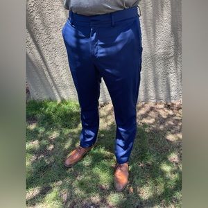 PERRY ELLIS PORTFOLIO Modern Fit Navy Dress Pants 34x32